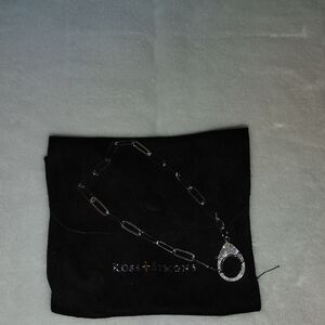 Ross-Simons Silver Cz Paperclip Bracelet